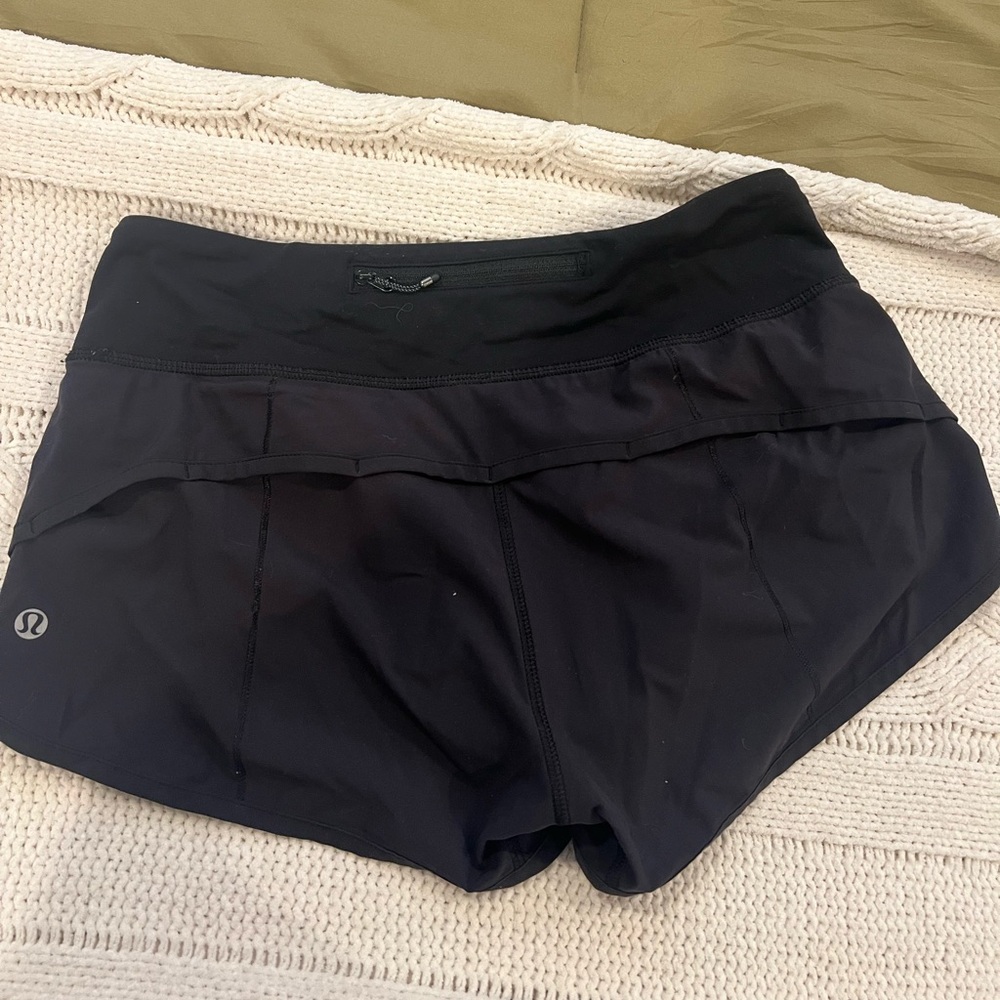 lululemon black shorts size 4!
